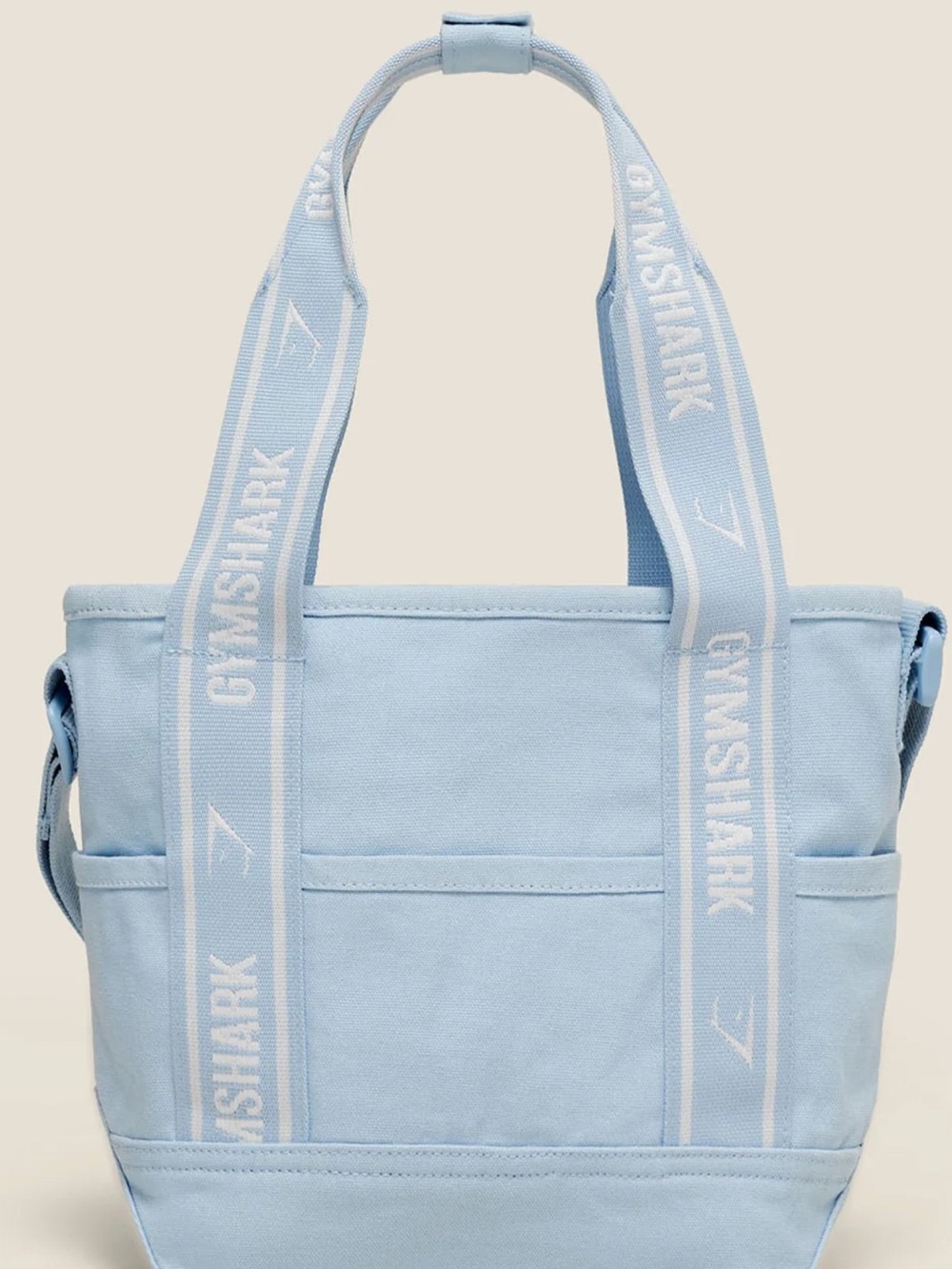 Gymshark Powder Blue Canvas Duffel Tote